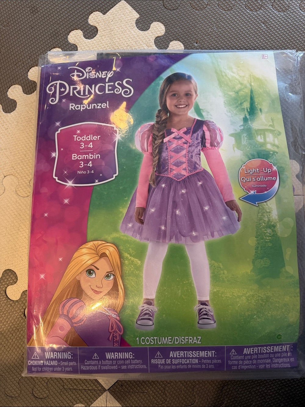 Disney Rapunzel Purple and Pink Light-Up Princess Dress